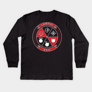 Lawful Evil Kids Long Sleeve T-Shirt